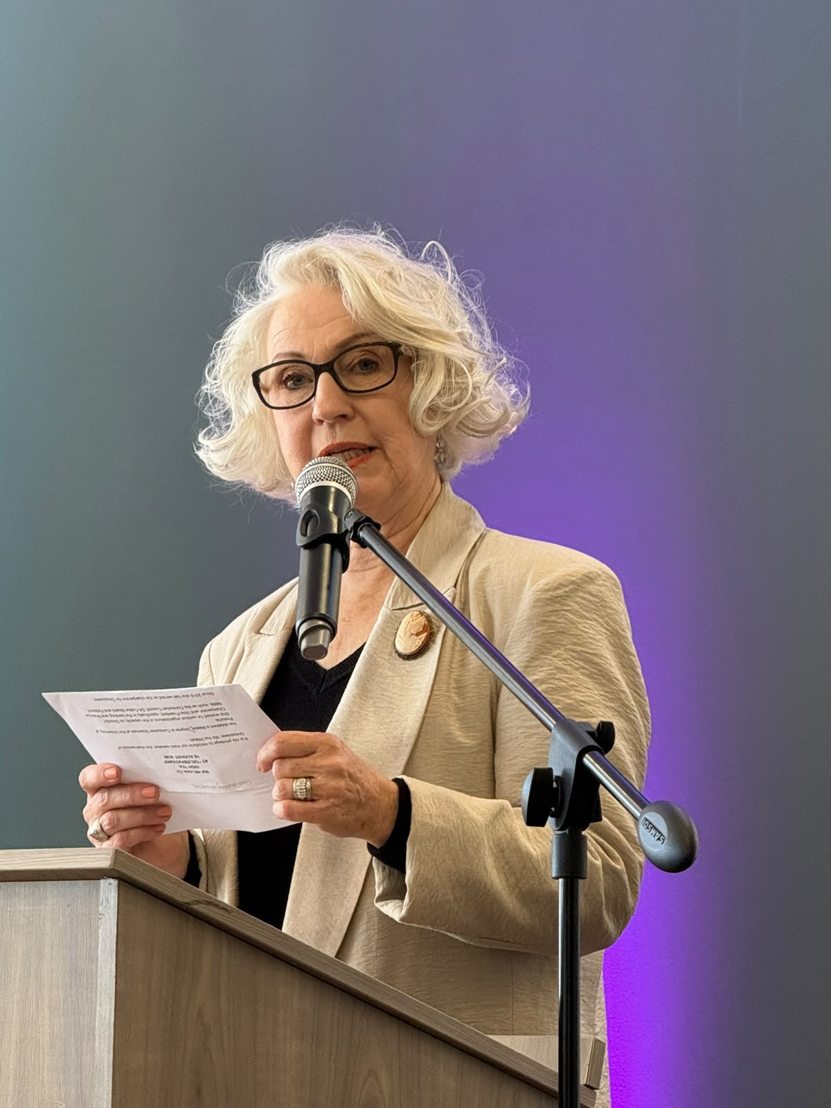 Nina Grundlingh, seremoniemeester van die dag